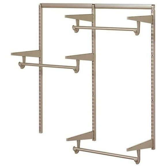 Knape & Vogt Closet Hardware Kit,Steel,800 lb. 0300-KITA-4CN