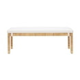 thumbnail image 2 of Amara Natural Woven Rattan Bench, 2 of 5