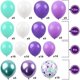 thumbnail image 5 of Juego de globos de cola de sirena de 114 piezas, cinta de tira de arco de globos de cola de sirena para decoración de fiesta de cumpleaños de sirena bajo el mar, 5 of 5