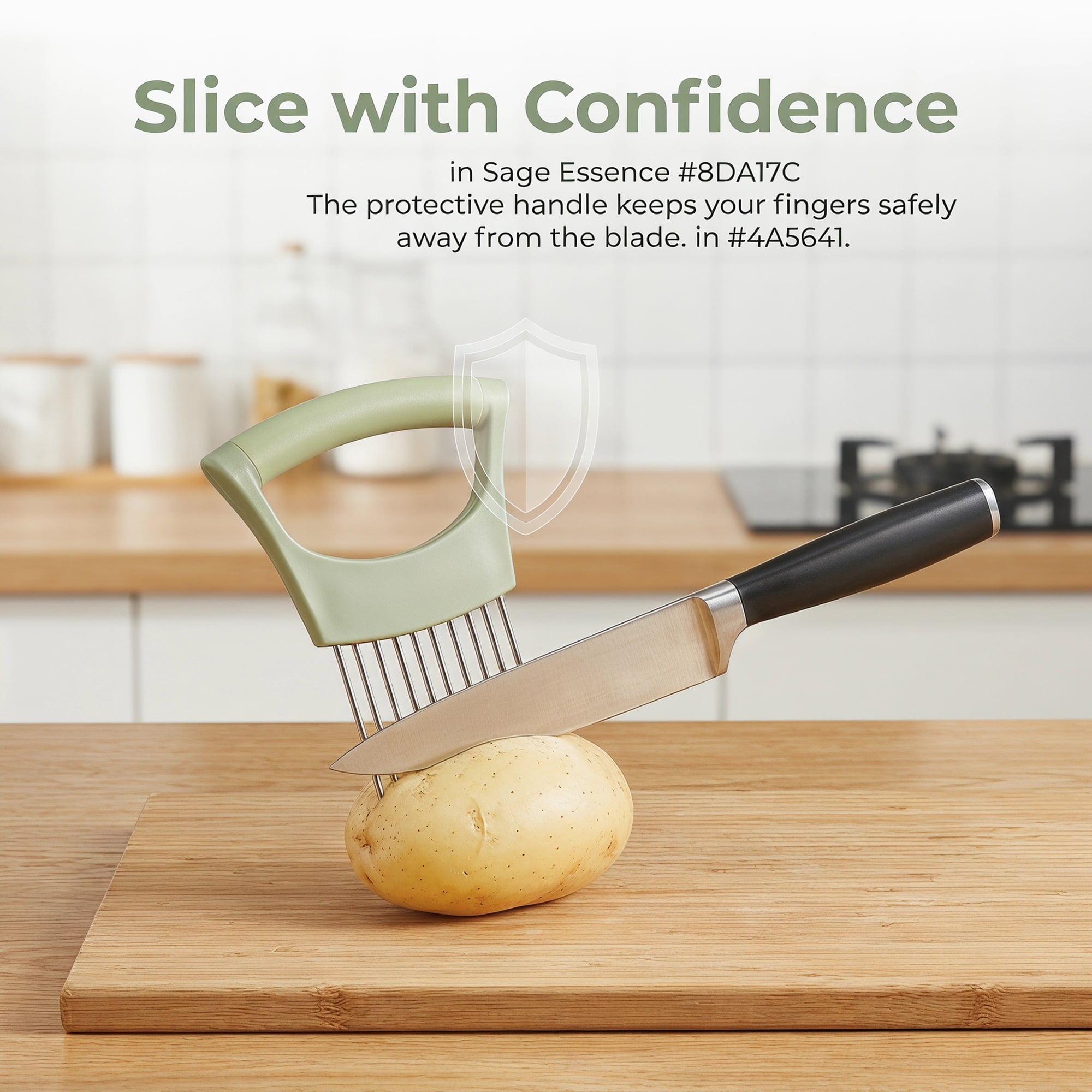 Unique Bargains Vegetable Chopper Food Processor Plastic Frame Tool with Pins Light Green