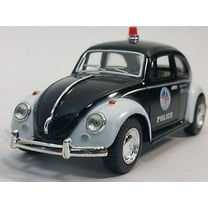 5" Kinsmart 1967 Volkswagen Classical Beetle Police Car 1:32 Diecast Model Toy