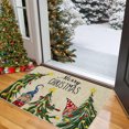 thumbnail image 4 of PALIFEUR Christmas Door Mat, 24"x16" Dirt Trapping Door Mat Indoor Entrance, Absorbent Non-Slip Christmas Stree Doormat, Washable Front Door Mat Outside Entrance for Holiday Party Decorations, Red, 4 of 7