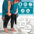 thumbnail image 4 of Toalla SUN CUBE, poncho de surf, secado rápido, con capucha, 112 cm, 4 of 7