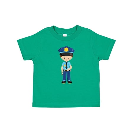 

Inktastic Policeman Police Officer Cop Brown Hair Boys Baby T-Shirt