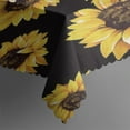 thumbnail image 3 of Rectangle Waterproof Sunflower Tablecloth Reusable Washable Weight Fabric Table Covers for Restaurant,Picnic,Indoor and Outdoor Dining 60 Inch X 84 Inch, 3 of 5