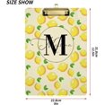 thumbnail image 2 of FMSHPON Lemon Clipboard Hardboard Wood Nursing Clip Board and Pull for Standard A4 Letter 13x9 inches, 2 of 7