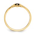thumbnail image 2 of 14K Yellow Gold Ring Band Themed (09) September Sapphire Blue, 2 of 5