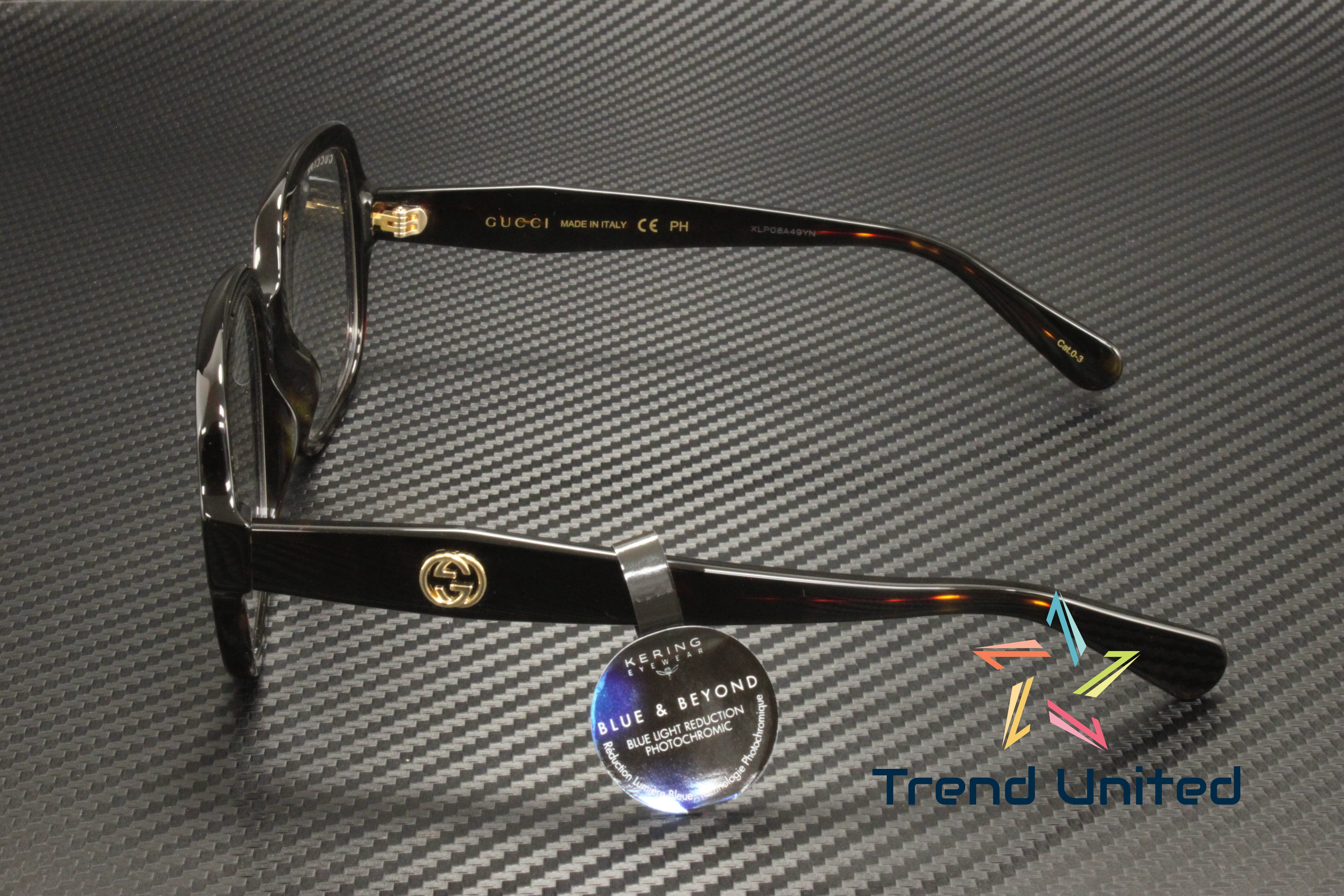 Gucci GG0799S 001 Square Sunglasses - Havana / Photochromic GUCCI GG0799S 001 Rectangular Squared Havana Transparent  main image 2