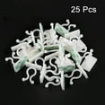 thumbnail image 2 of Twist Lock Cable Wire Ties with Sticker Nylon U Shape Save Place 7.5mm Dia White 25 pcs, 2 of 5