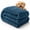 Blue, variant on Yellow Emotional Support Pet Blanket, Ribbed Flannel Plush Throw for Dogs and Cats, Soft Washable Cover for Couch, Bed, Crate