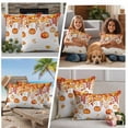 thumbnail image 5 of Thanksgiving Fall Pumpkins Outdoor Waterproof Pillow Covers, Orange Maple Leaf Autumn Decorative Square Throw Pillowcase Sofa Cushion Sham for Patio/Couch/Chair, 18"x18" 2 Pack, 5 of 8