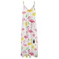 thumbnail image 4 of Flamingo Pattern Fine Art Sleeveless Dress Summer Dress Woman 2025, 4 of 7