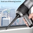 thumbnail image 4 of Aspiradora de coche inalámbrica de mano 6000Pa Succión 18min Tiempo de ejecución 4000mAh Batería recargable húmeda/seca para auto Home Pet Hair 3 en 1 portátil con accesorios Negro, 4 of 6