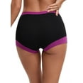 thumbnail image 2 of Unique Bargains Women's High Waisted Loose Classic Full Coverage Briefs L Purple, 2 of 6