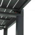 thumbnail image 3 of Topcobe Expandable Patio Table, Outdoor Dining Table for 4-6 with Aluminum Frame for Garden, Lawn, Balcony Terrace, Gray, Modern Outdoor Patio Furniture for Backyard, 3 of 11