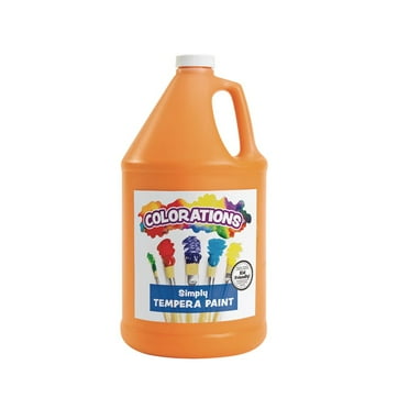 Colorations Paraben-Free Simply Tempera Paint - Orange, 1 Gallon