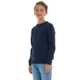thumbnail image 2 of Sezzit Boys 100% Cotton Crewneck Sweater Soft Knit Pullover for Fall and Winter Long Sleeve Warm Knit - Navy - Size 5/6, 2 of 7