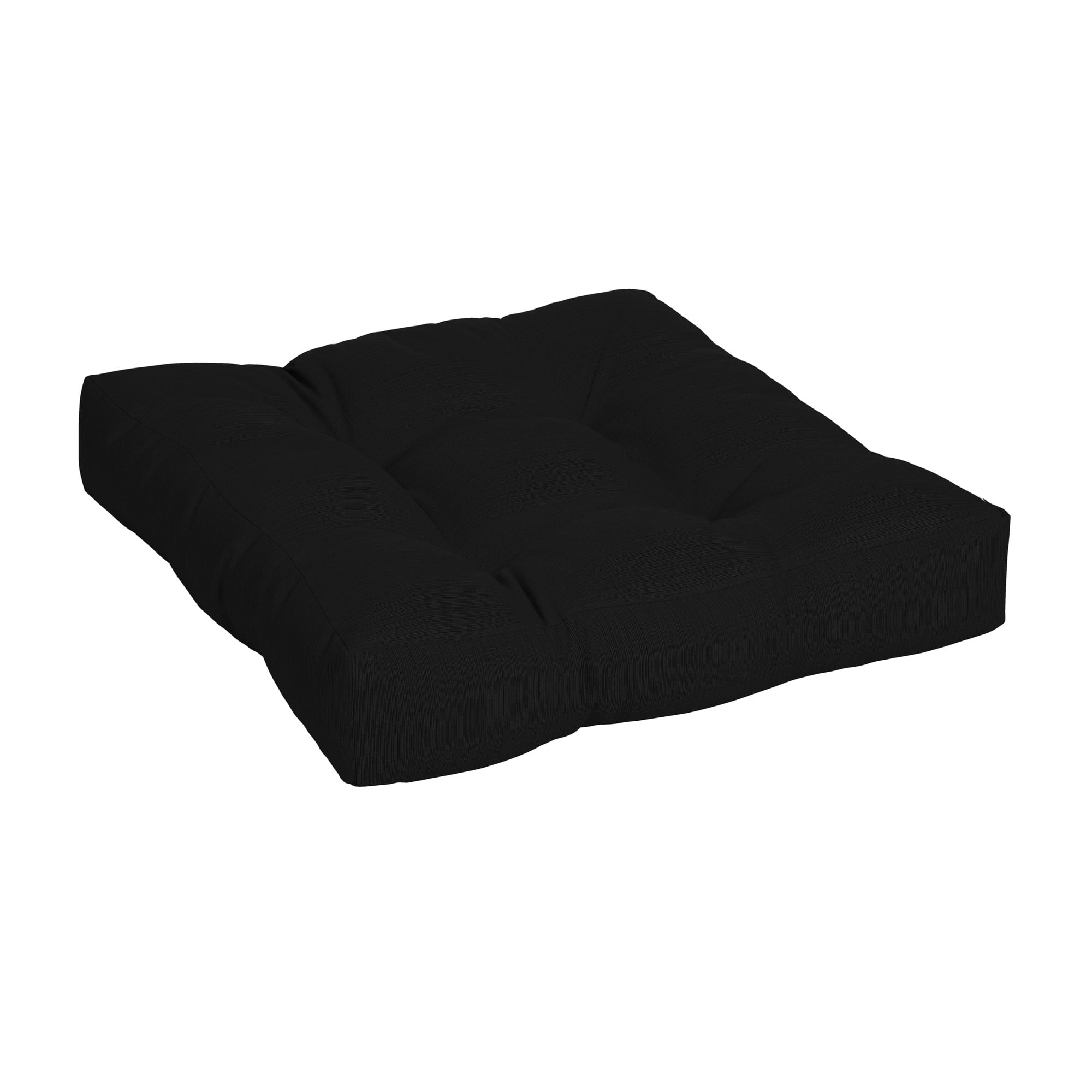 Better Homes & Gardens 25" x 25" Black Square Outdoor Floor Cushion (1