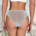 thumbnail image 6 of Aobny Blue Sexy Women's Panties Sheer 2025 Bikini Panties Mesh No Show Spring Briefs,S-XL, 6 of 8
