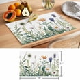 thumbnail image 6 of Spring Summer Floral Placemats Set of 4 Farmhouse Botanical Flowers Place Mats Indoor Wipeable Table Mats Washable Cloth Dining Table Placemats for Kitchen Holiday Party Home Decor 13x19 Inch, 6 of 9