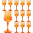 thumbnail image 1 of Copas de Vino de Plástico LEYIQU 17 cm 200 ml Vintage Calabaza Naranja 12 piezas, 1 of 8