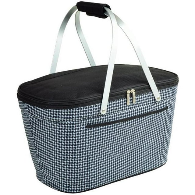 Picnic at Ascot 400-HT Collapsible Cooler Basket-Houndstooth