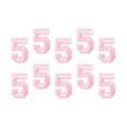 thumbnail image 1 of 10uds Parches Bordado Decorativos Número 5 Claro Rosa 1.9 para Ropa Zapatos Sombreros Mochilas Unique Bargains, 1 of 5