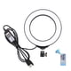 thumbnail image 1 of Luz de anillo de luz regulable blanca RGB de 6.2 pulgadas, fotografía de teléfono, lámpara de círculo LED, luz de anillo de Selfie Yuarrent EL4537-00B, 1 of 2