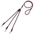 thumbnail image 1 of Pet Dog 3 Way Nylon Woven Coupler Traction Leash 3 Small Dogs Walking Leader, 1 of 8