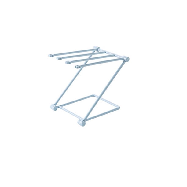 Matsuzay Toallero plegable, estante de cocina, paño de lavado, drenaje, organizador de plástico, estante plegable, duradero, organizador de toallas, Organizadores de utensilios de cocina Azul claro Matsuzay HA024329-02