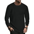 thumbnail image 3 of GENTS BLISS Long Sleeve Men Shirts Crew Neck Waffle Shirts for Men Lightweight Men T shirts with Pocket, 3 of 9