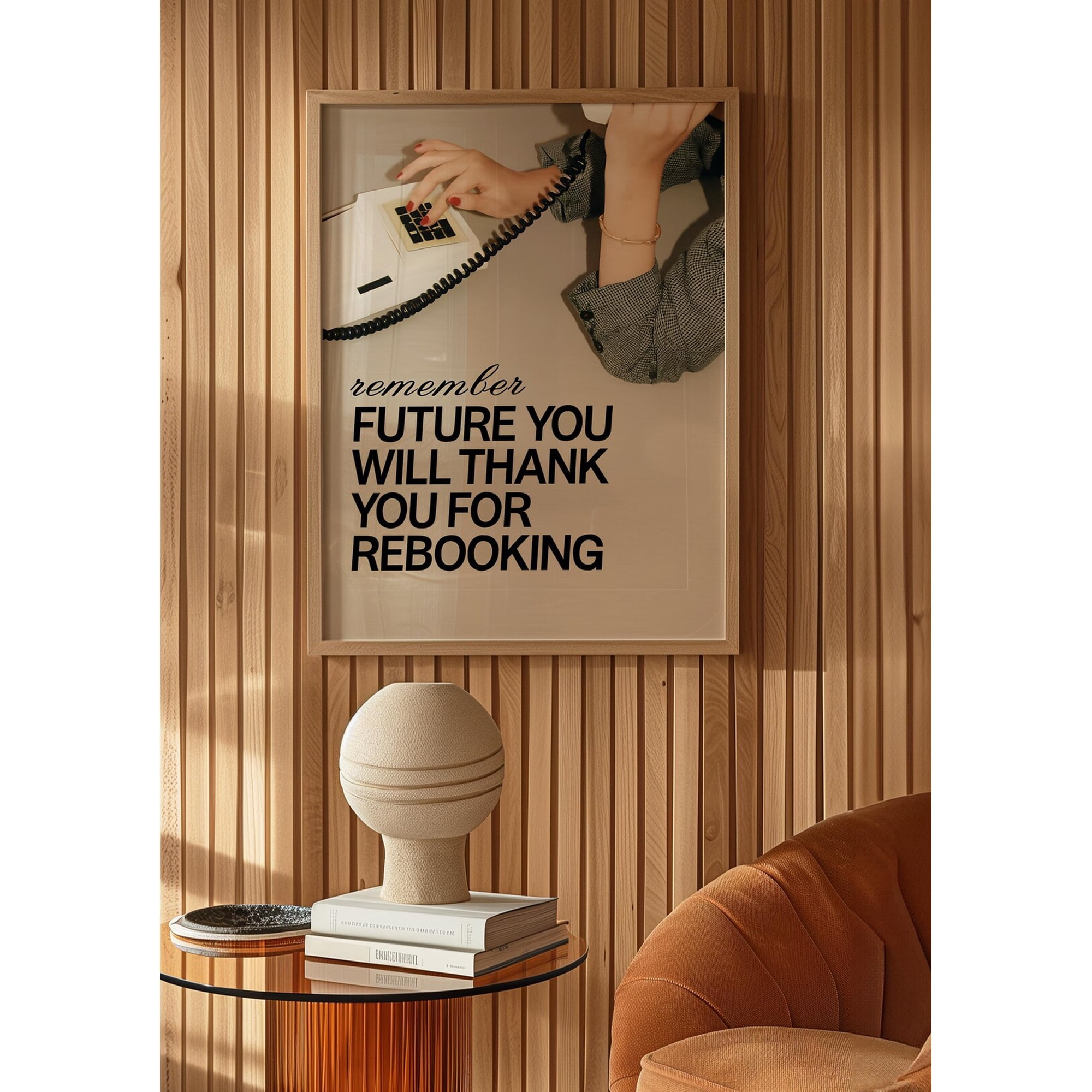 Rebooking Appointments Salon Wall Art Print