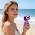 thumbnail image 4 of Personal Cooling Fan Electroplated Handheld Spray Fan USB Rechargeable Mini Cooling Fan with Mist Function,Portable Travel Cooling Device for Hot Weather, 4 of 7