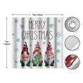 thumbnail image 4 of Merry Christmas Buffalo Check Plaid Polka Dot Gnomes Shower Curtain Tree Candy Cane Winter Holiday Party Decorative 72"x72", 4 of 7