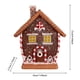 thumbnail image 3 of Casita de Jengibre Navideña de Resina con Luz Led | Techo Artesanal En Forma de Bastón de Caramelo | Material de Resina Seguro | Decoración Navideña Versátil para Mesa | Funciona con Pilas o Usb, 3 of 7