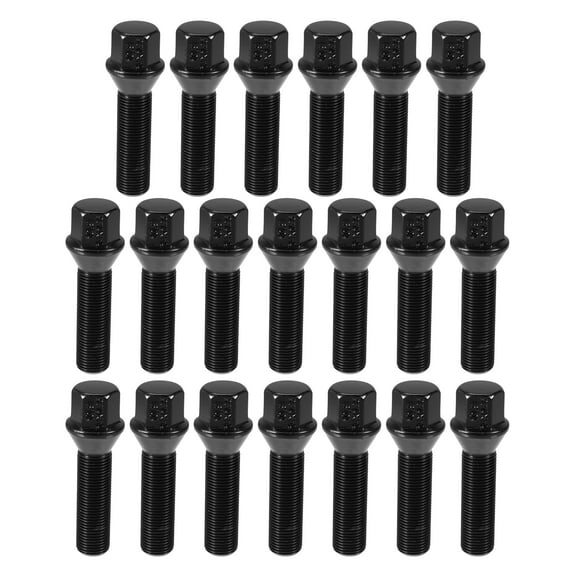 Unique Bargains 20pcs M14x1.25 Extended Wheel Lug Bolt for Wheel Spacers Conical Seat 45mm Shank Length for BMW 5 Series