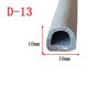thumbnail image 3 of Tira de sellado de aislamiento acústico EPDM Universal autoadhesiva tipo D, 1/2/3 metros, para puertas de caja eléctrica de coche, ventanas, resistente al agua, Dustpro, 3 of 5