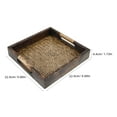 thumbnail image 2 of NICEXMAS 1Set Wood Serving Plate Square Vintage Design Trays for Eating 9.00X9.00X1.73In, 2 of 8