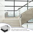 thumbnail image 4 of 4pcs Glass Shelf Bracket Rectangular Glass Shelf Holder Wall Mounted Shelf Clip, 4 of 8