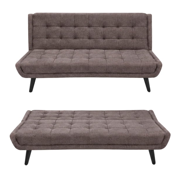 Sofa Cama Reclinable Sala Moderno Reforzado cafe