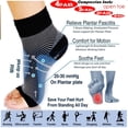 thumbnail image 1 of Dicasser 1/2/3/4/5Pack Ankle Brace Compression Sleeve | Injury Recovery, Joint Pain | Achilles Tendon Support, Plantar Fasciitis Foot Socks with Arch Support, 1 of 7