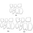 thumbnail image 4 of 8Pcs/Set 12In Acrylic Template Ruler Set Memory Quilting Ruler for Sewing Template Patchwork B, 4 of 5