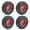 Red, variant on Remote Control Model Rubber Car Supplies Beadlock Wheel Mud Terrain Tires Set Wheel Tires Detachable Fine Car Parts