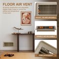 thumbnail image 4 of Uxcell 10 x 2 Inch Floor Register, 1pcs Heavy Duty Air Vent Cover Adjustable Floor Grates, Brown, 4 of 5