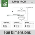 thumbnail image 5 of Hunter Fan Company 53091 Builder Deluxe Indoor Ceiling Fan with LED Light and Pull Chain Control, 52", New Bronze Finish, 5 of 9