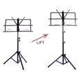 thumbnail image 5 of Compact et Portable Pliable Pliable Support de Musique Feuille avec Sac de Transport - Noir, 5 of 5