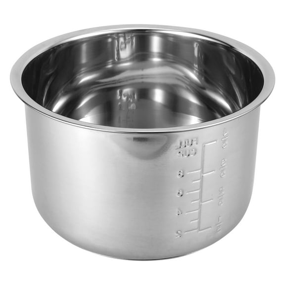 LOLIPPYY Electric Cooker Accessories Cook Pot Inner Rice Pot Stainless Steel 1Pcs