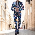 thumbnail image 2 of toraway Mens Suits 2 Piece Set Classic Fit Mens 3D Digital Printed Suit Set Light Business Suit Jacket Trousers Set XXXL, 2 of 4