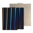 thumbnail image 1 of ZOUSSIQI Double-Sided Build Plate, PEY Smooth Color Beam + PEI Spray Texture Spring Steel 257x257mm Without Soft Magnetic Base, Printing Hot Bed Platform for X1/X1C/X1E/P1P/P1S 3D CA919-29349, 1 of 9