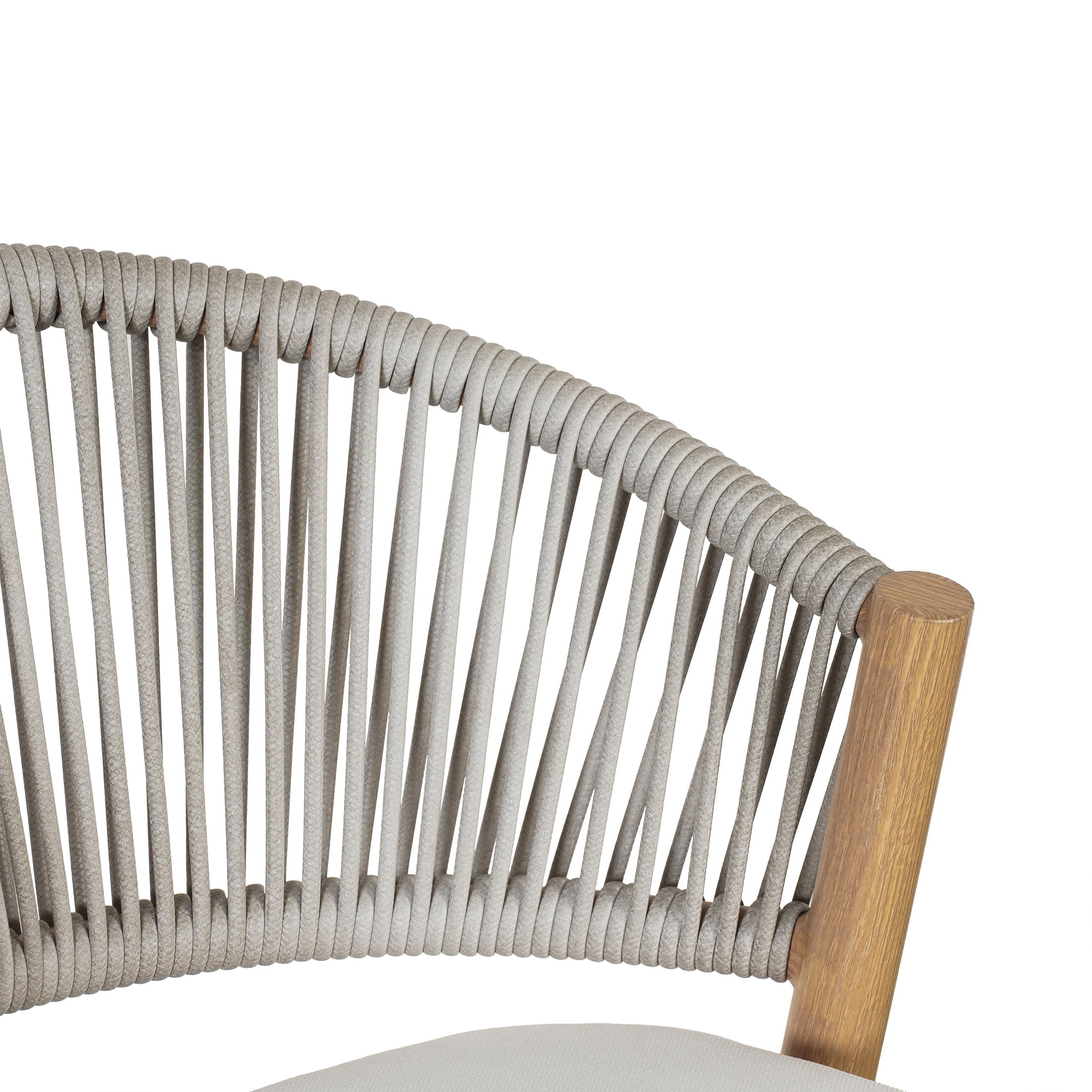 Amara Modern Outdoor Patio Barstools, Aluminum Frame, Scallop-Shaped Backrest, Maple, Set of 2